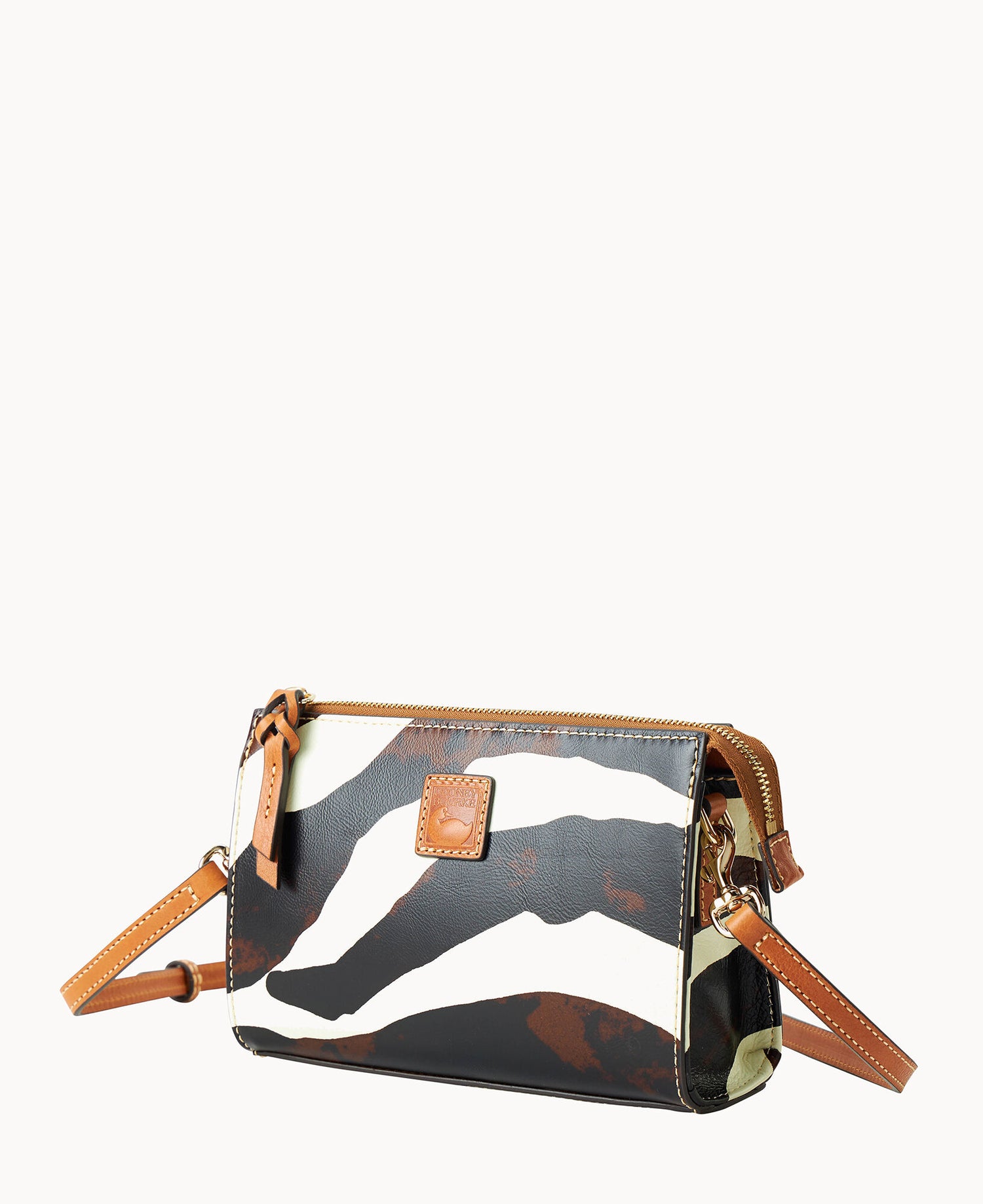Zebra Leather Janine Crossbody