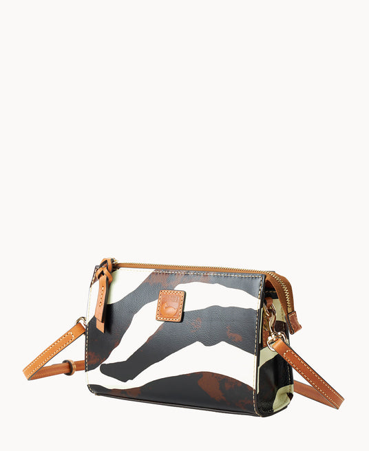 Zebra Leather Janine Crossbody