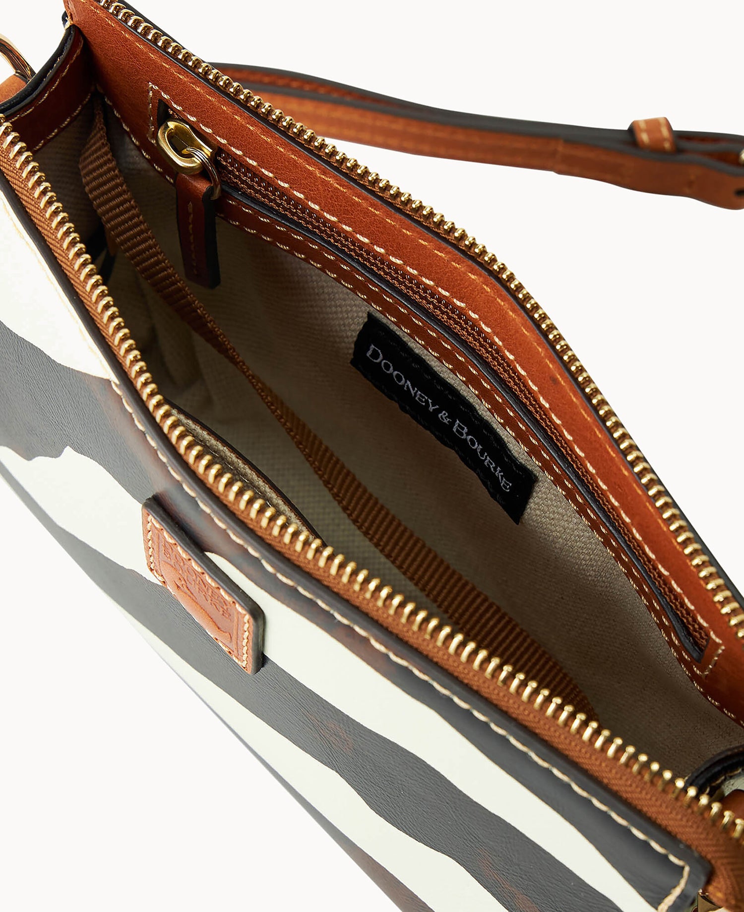 Zebra Leather Janine Crossbody