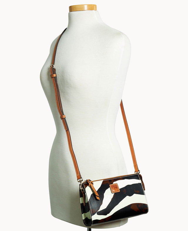 Zebra Leather Janine Crossbody